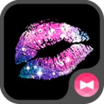 galaxy lips theme android application logo